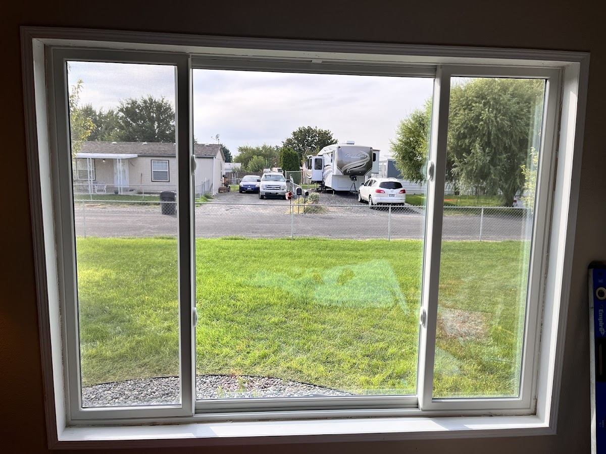 Interior window with clean white trim installed by Elm Crafted
